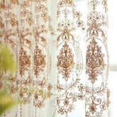Cortina Personalizada Sheer de Ojal de Gasa Blanca Adilynn
